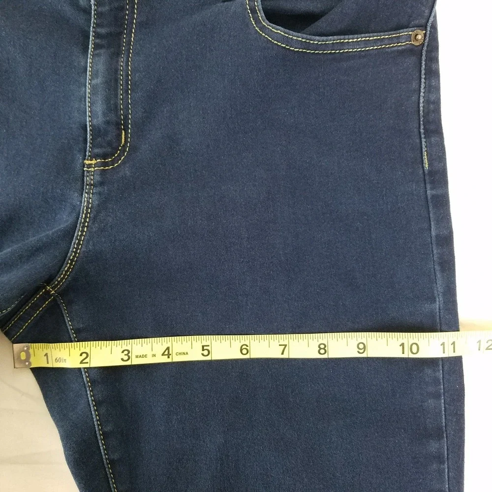 Michael‎ Kors Womens Izzy Skinny Jeans Dark Wash Blue Size 12 Denim